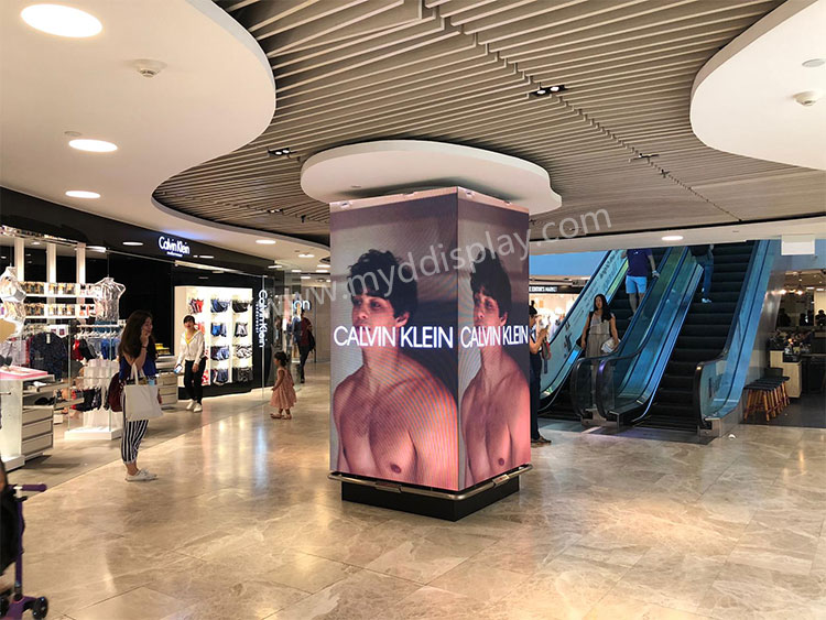 新加坡購物中心P2.976戶內LED顯示屏LED廣告屏