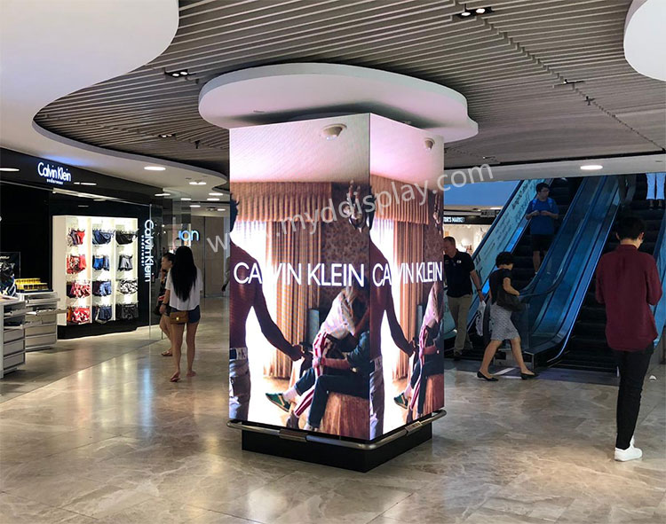 新加坡購物中心P2.976戶內LED顯示屏LED廣告屏
