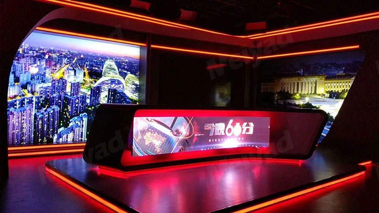 918博天堂P2.5柔性屏應用於北京某電視台