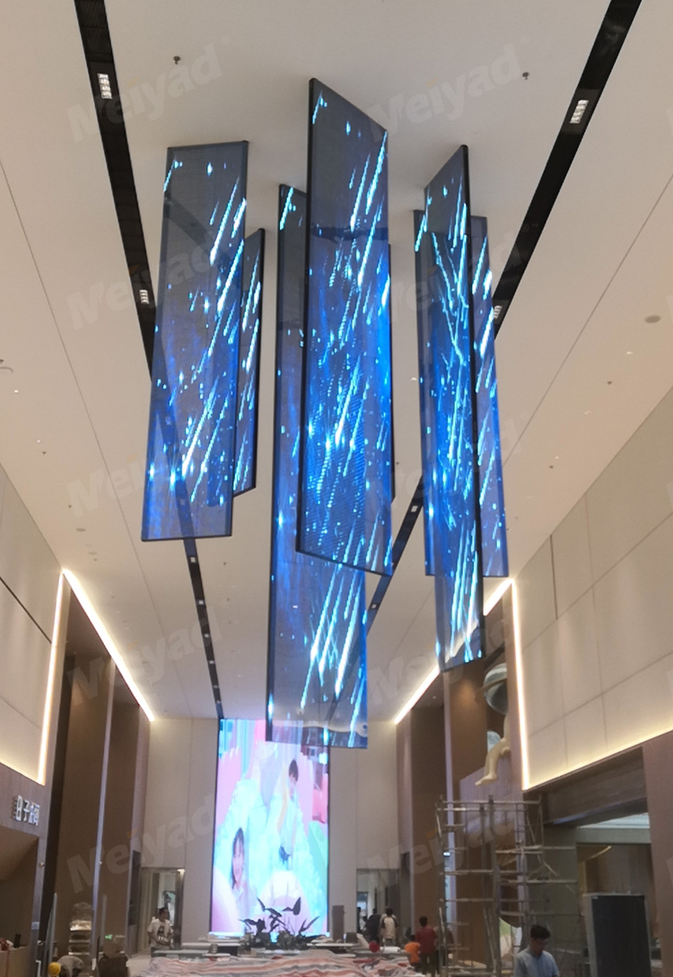 吾悅廣場售樓中心LED貼膜屏